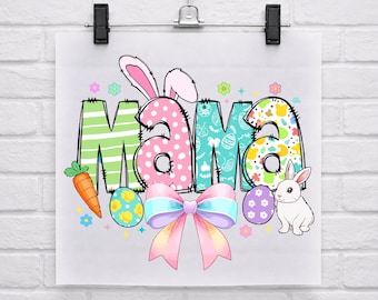 Gigi Nana Mama Mini Easter DTF Transfer, Easter Bunny Ready To Press, Happy Easter Design Print, Easter Day Matching Iron On, Family Easter