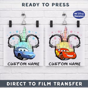 Custom Disney All Characters DTF Transfer, Personalized Disney Trip Design with Name, Disneyworld Ready To Press, Disney Family Vacation Dtf