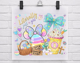 Easter Bunny DTF, Custom Easter Bunny Read to Press, Coquette Bunny Ears Dtf, Sublimation Design, Easter Dtf, Cute Easter Ready to Press