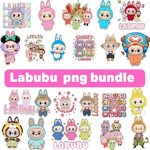 Pacote Labubu SVG | Clipart de Monstro Kawaii, Arquivos Cricut Cut (Download Digital)