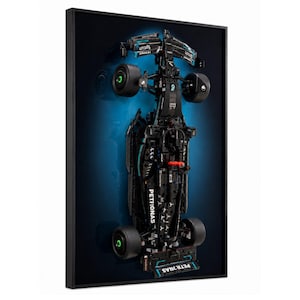 F1 42171 Mercedes-AMG W14 E-bil – Väggmonterad displayram i aluminium [ENDAST ram]