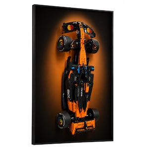 F1 42228 McLaren MCL39 F1-bil – Väggmonterad displayram i aluminium [ENDAST ram]