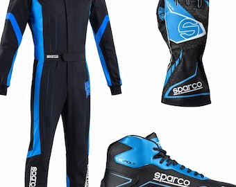 Sparco Racing Suit, Shoes, Gloves, with gift (Balaclava) CIK/FIA Level 2 Approved