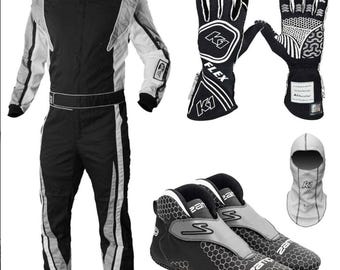 Go Kart Racing Suit, Shoes, Gloves, with gift (Balaclava) CIK/FIA Level 2 Approved