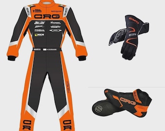 CRG Racing Suit, Shoes, Gloves Set, CIK/FIA Level 2 Certified with gift (Balaclava)