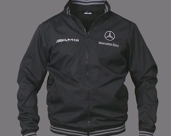 Adult F1 Vintage Mercedes Racing Jacket with free (Gift Balaclava)