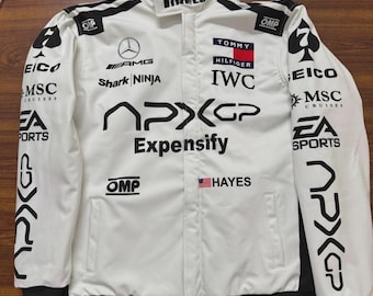 APX GP Team Racing Jacket: Formula 1 Brad Pitt Movie with Gift (t-shirt, Balaclava)