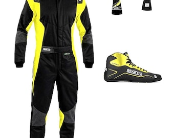 Sparco Racing Suit, Shoes, Gloves, with gift (Balaclava) CIK/FIA Level 2 Approved
