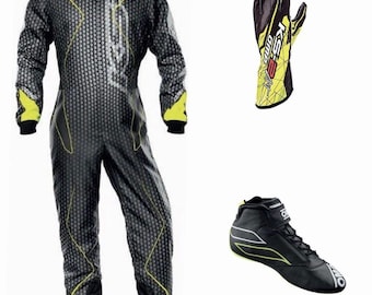 Go Kart Racing Suit, Shoes, Gloves, with gift (Balaclava) CIK/FIA Level 2 Approved