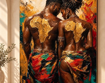 Afrocentric Wall Art, Black Woman Art, African American Art, African Wall Art, African Art, Black Woman Canvas, Modern African Decor
