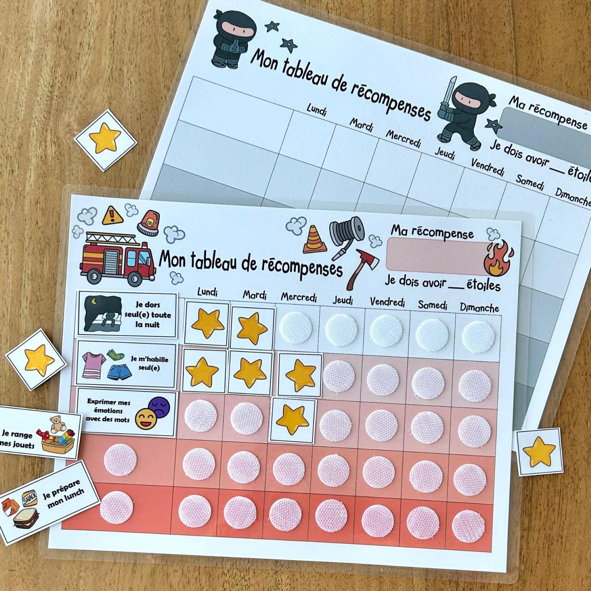 Travaux Ménagers Table De Récompense Feuille De Comportement Magnétique