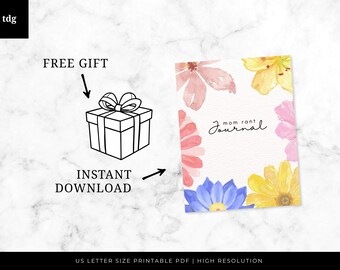 Mom Rant Journal | Funny Motherhood Diary Printable (Instant Download)
