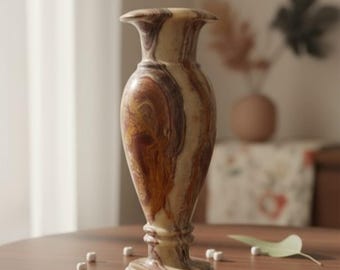 Jarrón de mármol de lujo / Decoración de interiores moderna