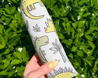 Handmade Cat Kicker Toy – Catnip & Silvervine, dinosaur cat - spring cat toy - Dino cat kicker