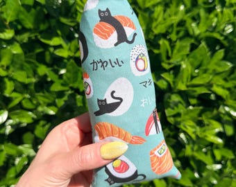 Handgemaakt kattenspeeltje - Catnip & Silvervine, sushikat - lentekattenspeeltje