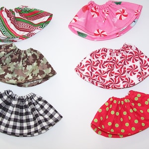 Elf Skirt -  Elf doll skirt -Skirt for 12 inch doll- Shelf Elf holiday skirt