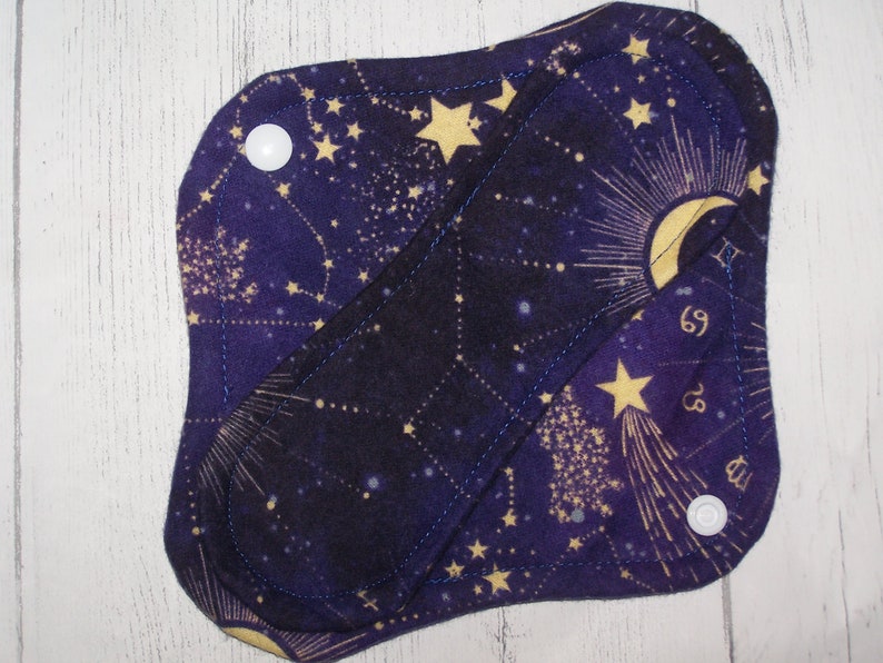 Flannel panty liners with wings 8 inches in assorted prints Pattern 2