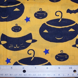 Vintage Spooky Hollow -Pumpkin Halloween fabric Cotton Fabric