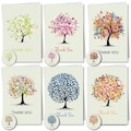 Tree Thank You Cards - Multipack with Envelopes & Stickers