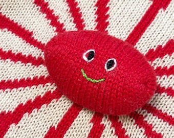 Hand Embroidered Baby Alpaca Lovey, Cotton Fill, Security Blanket, Artisan Gift