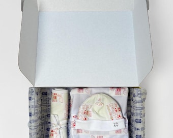 Newborn 5 pc Gift Set w Gift Box - "Protection Jaguar" RED