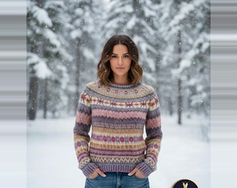 Pull En Maille Torsadée à Col Ras-du-cou | Bleu | Tommy Hilfiger