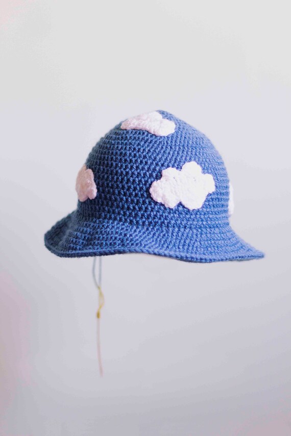 Cappellino da pescatore alluncinetto con nuvolette crochet | Etsy Italia