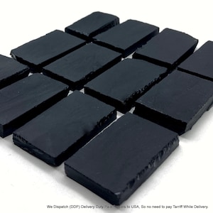 Schwarze Onyx-Rohscheiben, Rohmaterial-Platten für Cabochons, Perlen, Schmuck, Kunsthandwerk, Dekoration.