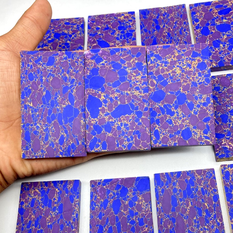 AAA Purple Copper Turquoise Rough Slabs, Raw Material Slice for Make ...