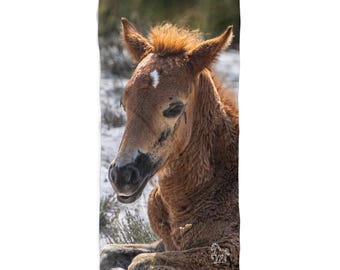 Misty's Majesty - Beach Towel featuring Assateague Wild Pony