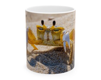 Critter Mug - Ghost Crab Ceramic Coffee Mug