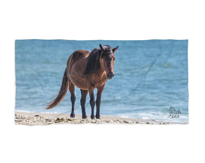 Featured listing image: Misty's Majesty - Beach Towel featuring Assateague Wild Pony