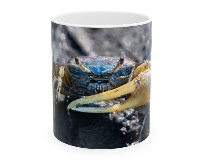 Featured listing image: Critter Mug - Fiddler Crab Ceramic Coffee Mug