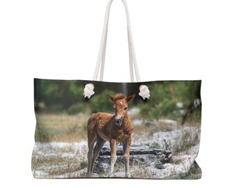 Pony Tote - Assateague Island Wild Pony Weekender Tote Bag