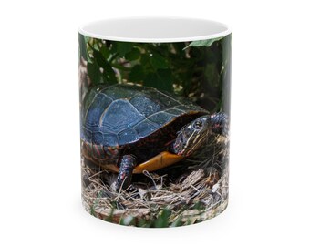 Critter Mug - Painted Turtle Ceramic Coffee Mug