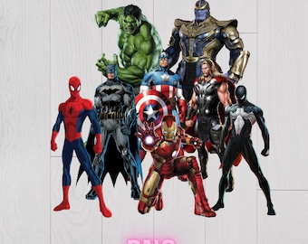 Super Heroes PNG Clipart Bundle (Instant Download)