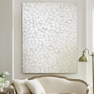 white textured abstract painting, iridescent pearl white art, elegant painting, living room decor, textured painting, original painting, original neutral abstract painting, elegant fine art, large painting, custom art, minimalist art, Christine Bell