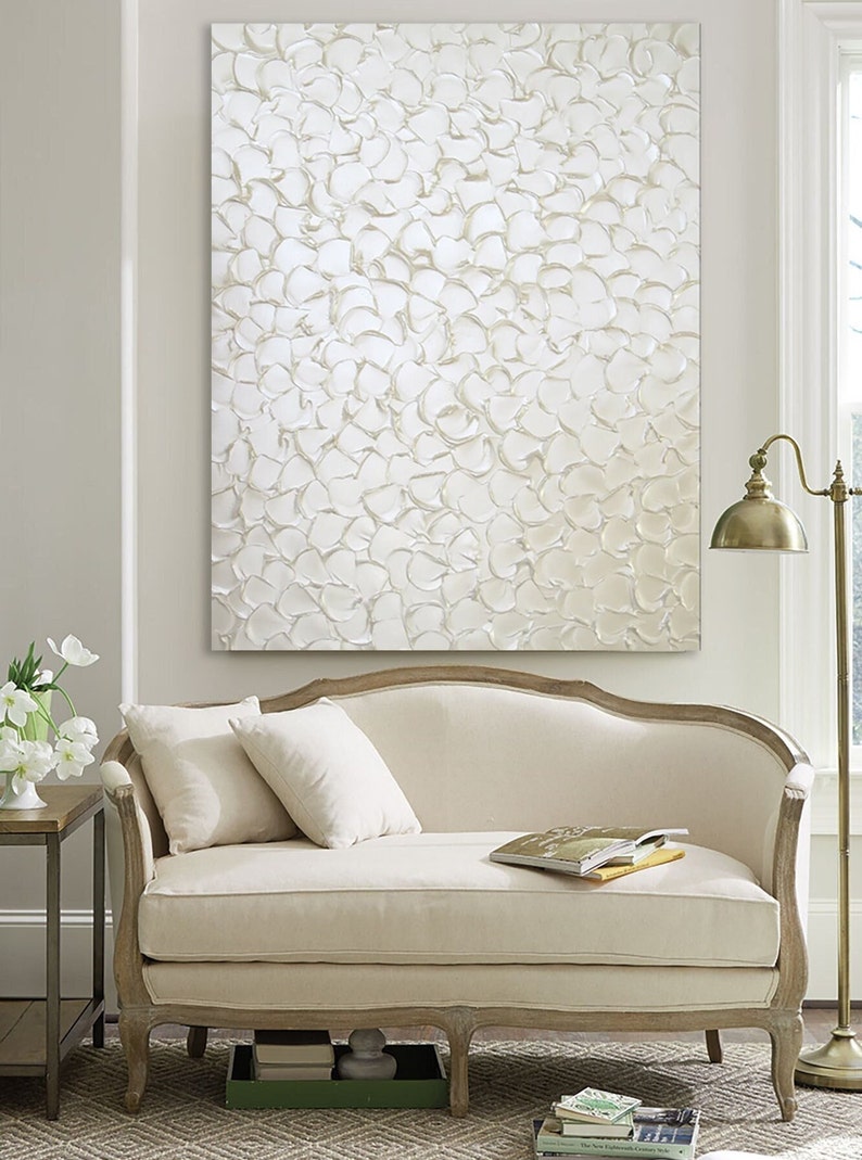white textured abstract painting, iridescent pearl white art, elegant painting, living room decor, textured painting, original painting, original neutral abstract painting, elegant fine art, large painting, custom art, minimalist art, Christine Bell