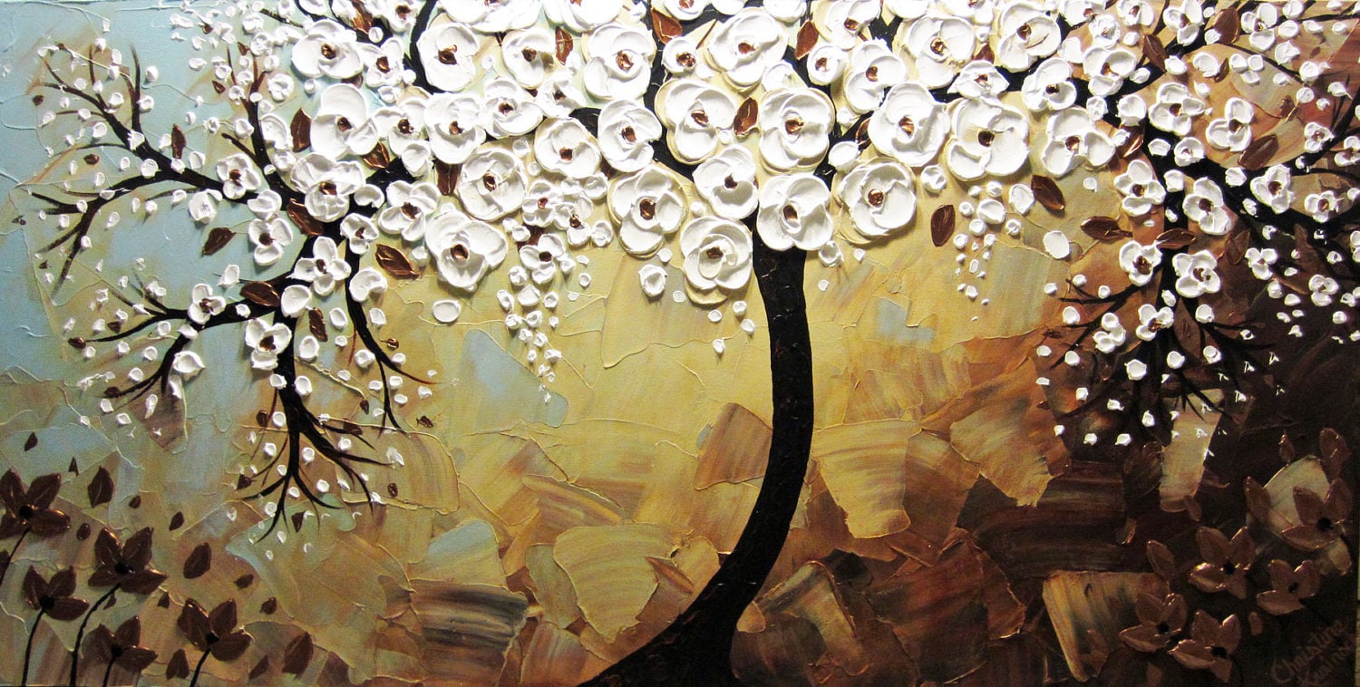 CUSTOM Abstract Art Painting Tree Paintings Original Textured | Etsy