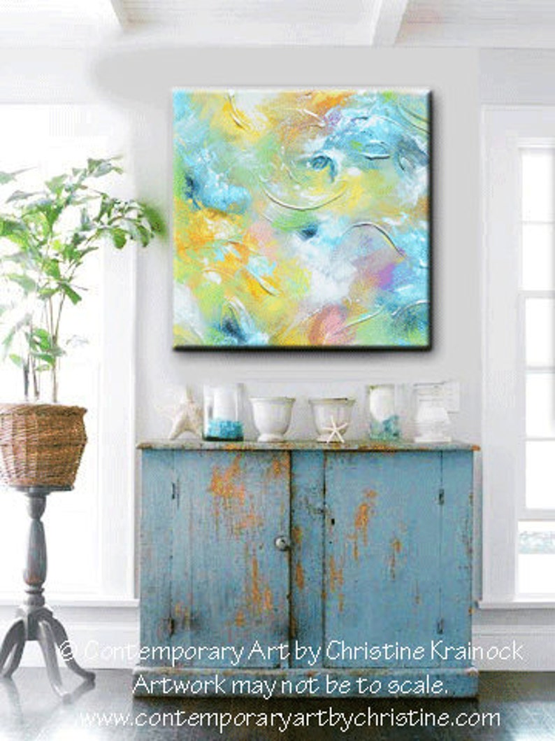 GICLEE PRINT of Abstract Painting LARGE Art Canvas Print Home Etsy