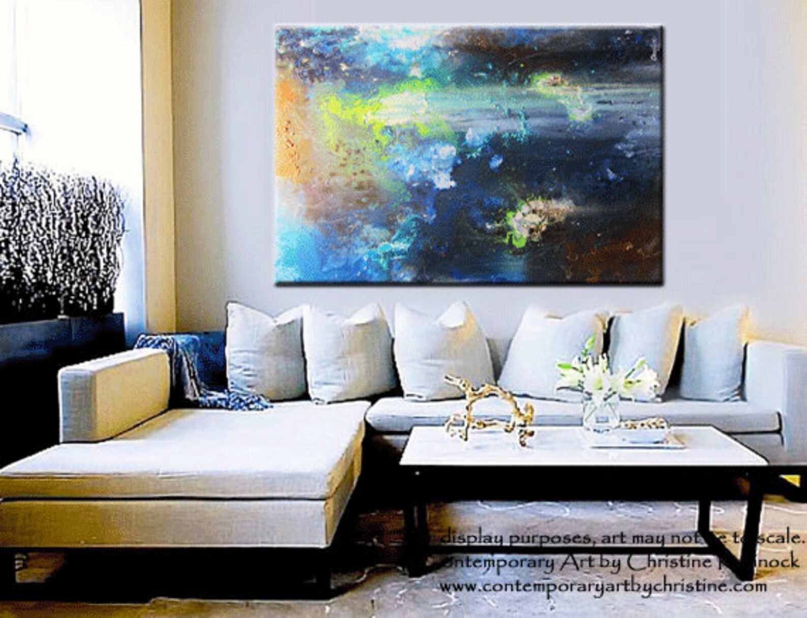 GICLEE PRINTS Art Abstract Painting Modern Blue Canvas Print Etsy