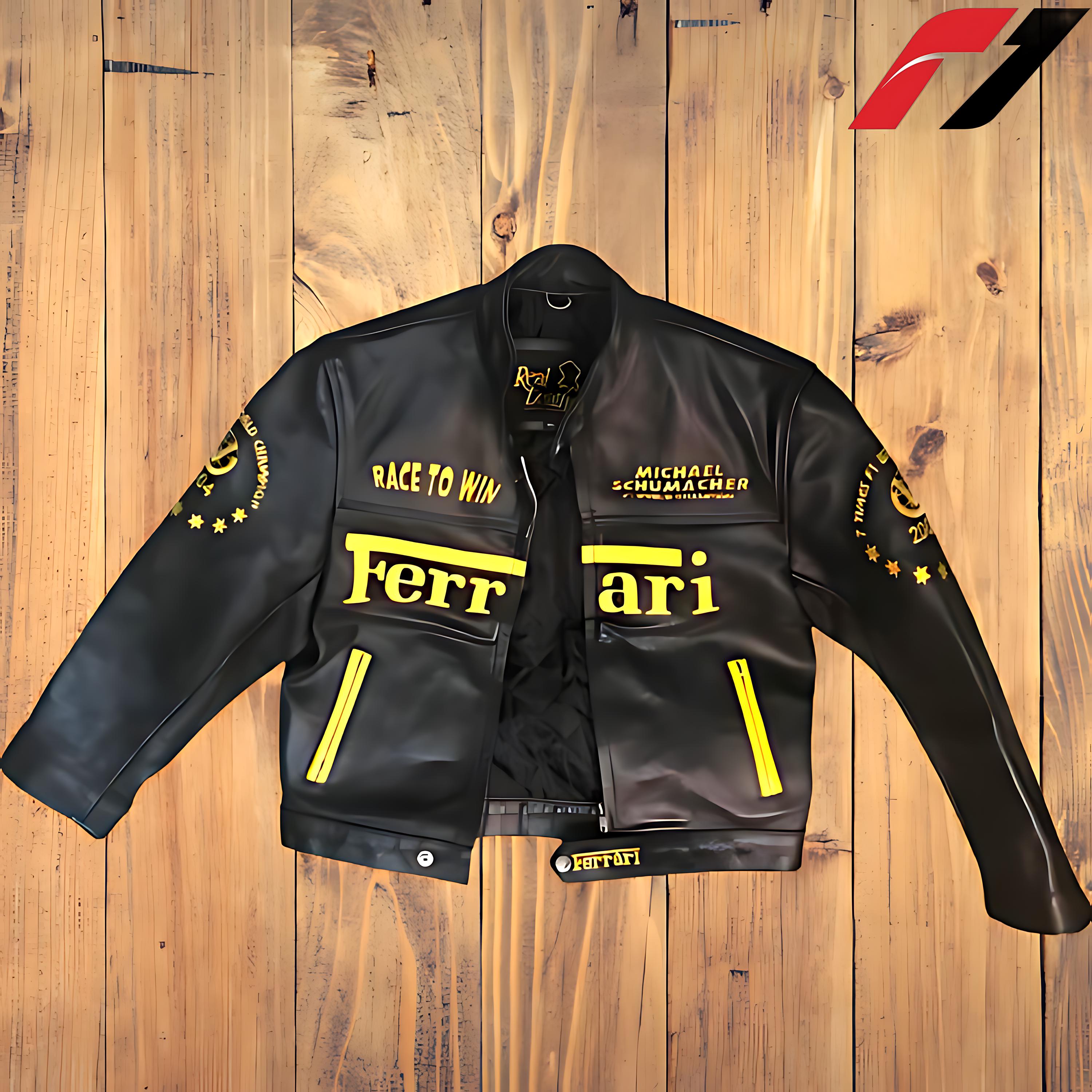 Ferrari レザー ジャケット 黒 Leather ferrari jacket - Etsy 日本