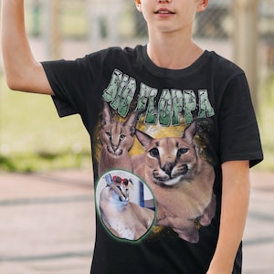 Big Floppa Kids Short Sleeve Tee