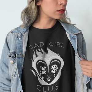 Sad Girl Club Crewneck Sweatshirt/Tumblr Sweatshirt/Aesthetic Sweatshirt