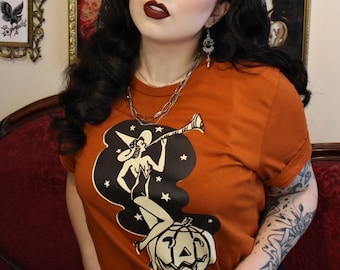 Deco Pumpkin Queen in Black