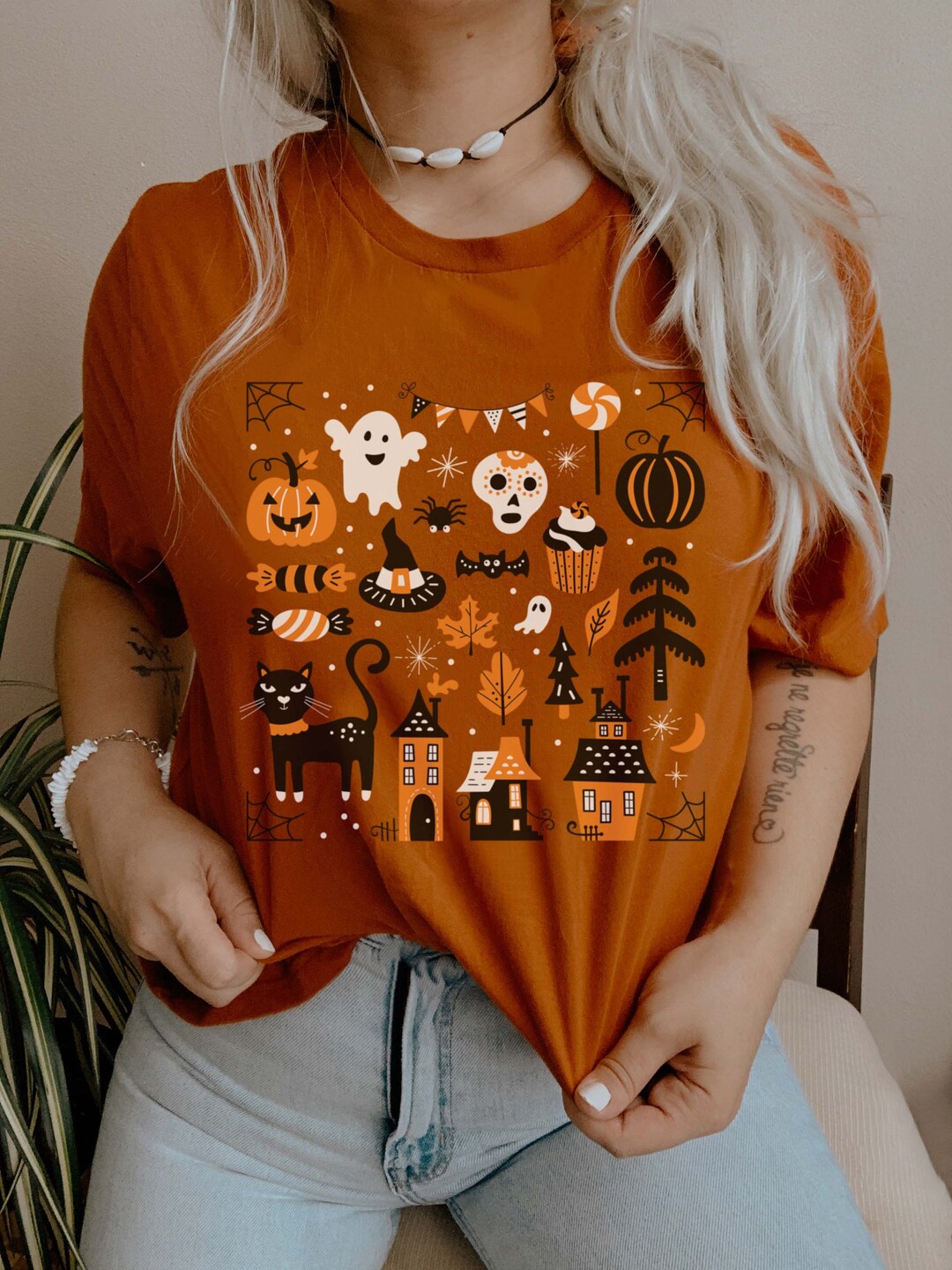 Happy Halloween Shirt/Women's Halloween Shirt/Halloween Etsy.de
