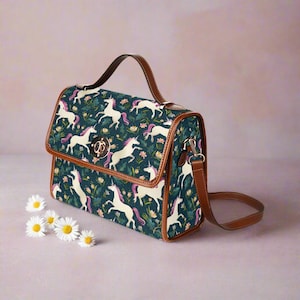 Unicorn Bag with Shoulder Strap/Fairycore Bag/Mythical Creature Purse/Unicorn Purse/Mythology Bag