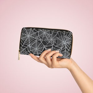 Billetera spiderweb Zipper