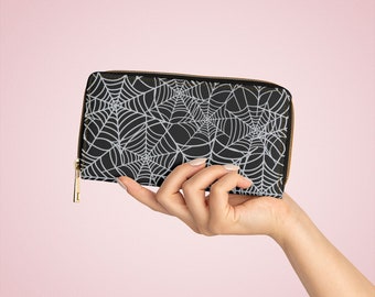 Spiderweb Zipper Wallet