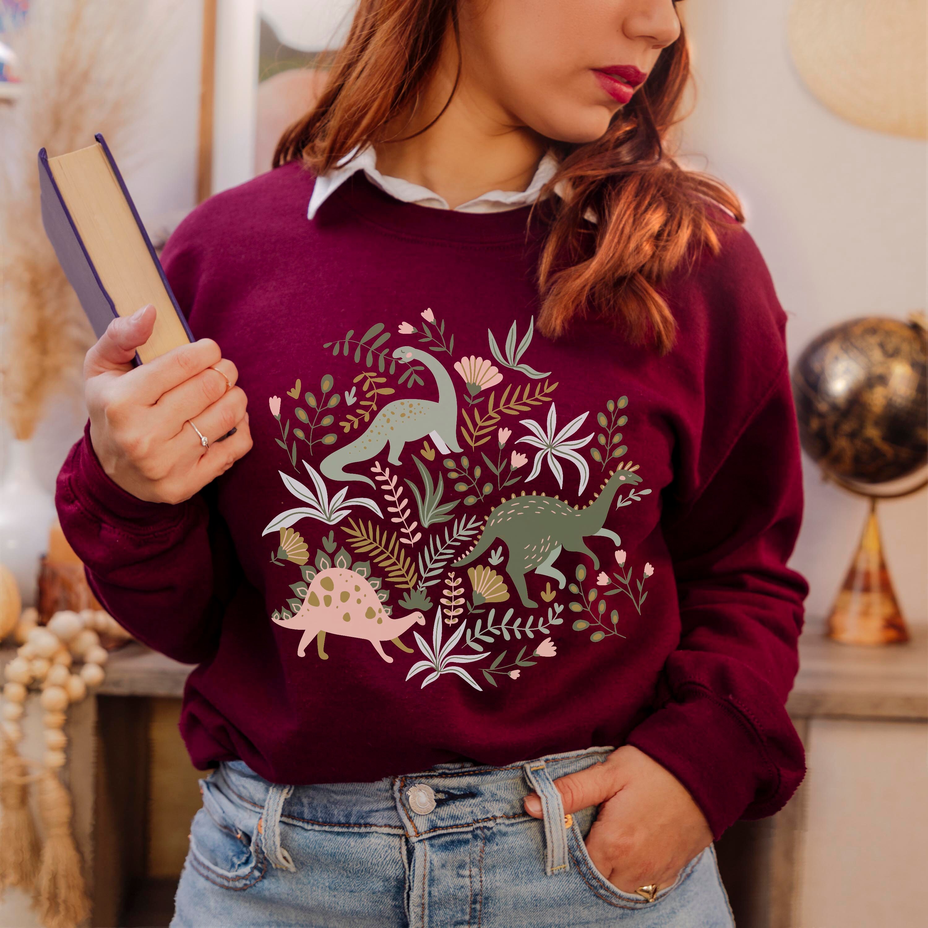 Dinosaur Crewneck Sweatshirt/kidcore 